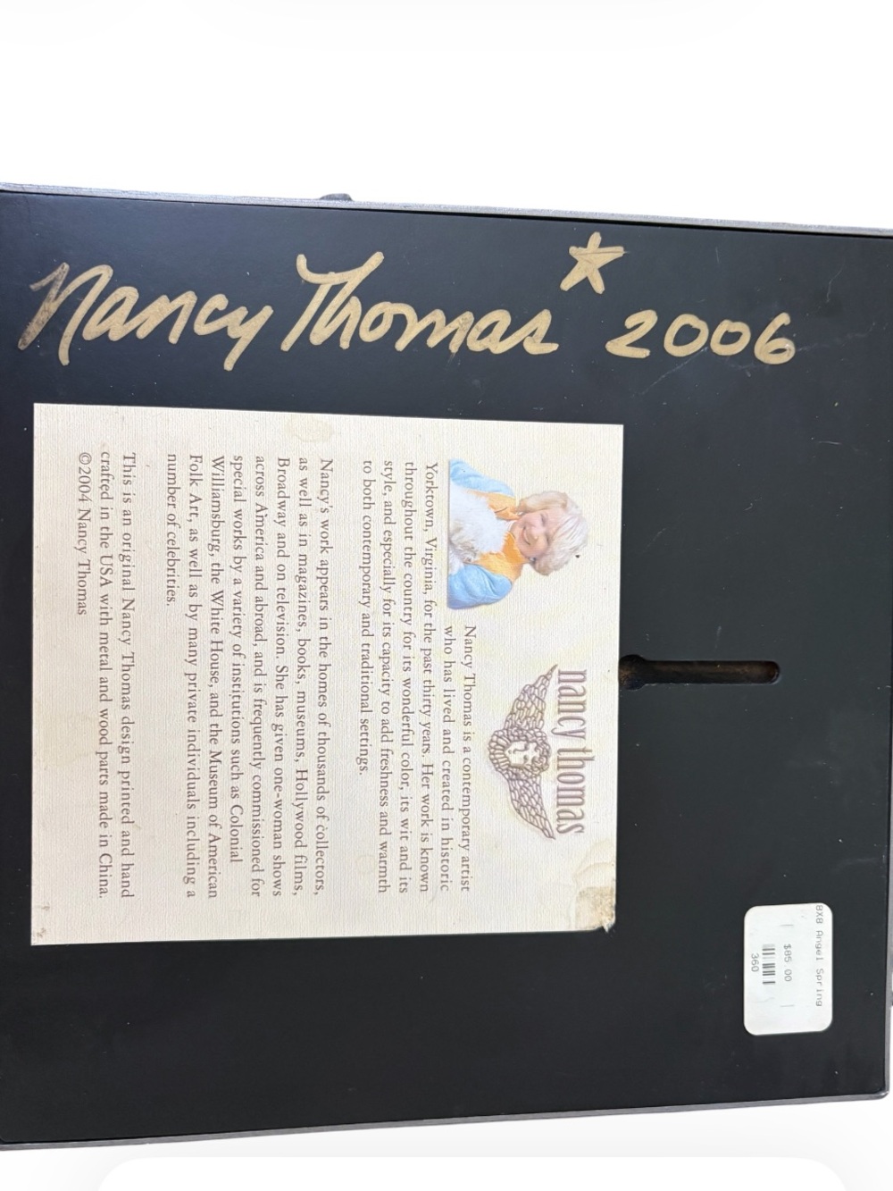 NANCY THOMAS➕AUTHENTIC Signed 2005 Spring Angel Seasons Wall Plaque - Picture 6 of 9